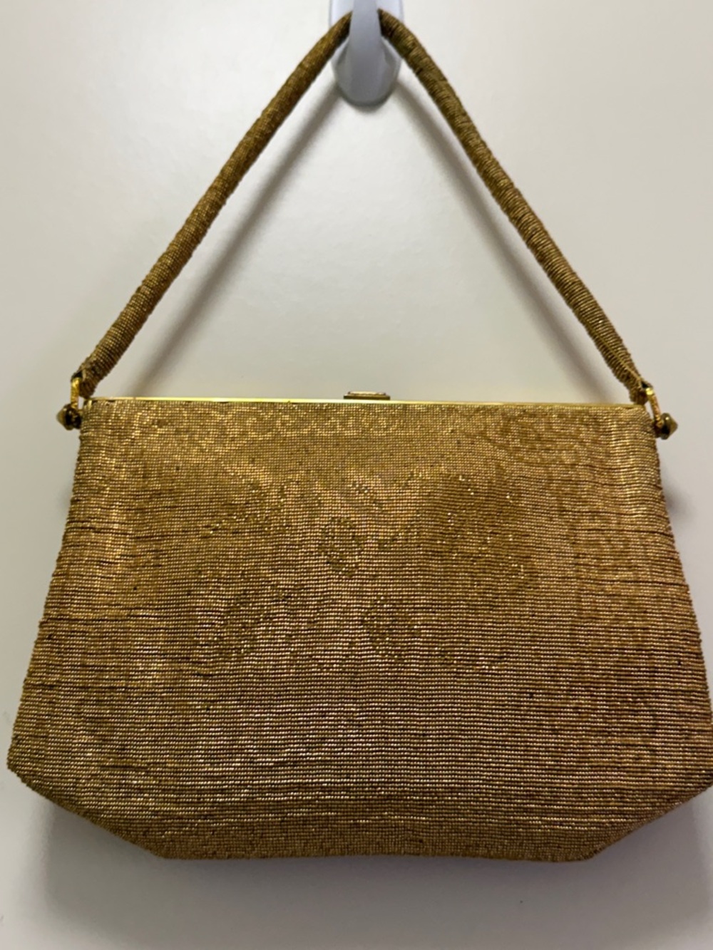 Stunning vintage Rosenfeld made in France Gold Beaded Evening Bag New Condition - Picture 2 of 10